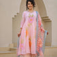 Floral painted  mul cotton suit