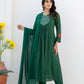 Mirror embroidery mulchanderi suit