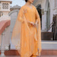 Pastel orange suit
