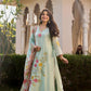 Mint Blossom Chanderi Suit Set