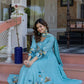 Brush painted  mul cotton suit
