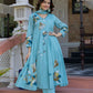 Brush painted  mul cotton suit