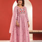 Floral embroidery Rose Mul cotton suit
