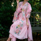 Pink Premium Cotton Embroidered Kurta Set with Cutwork Dupatta