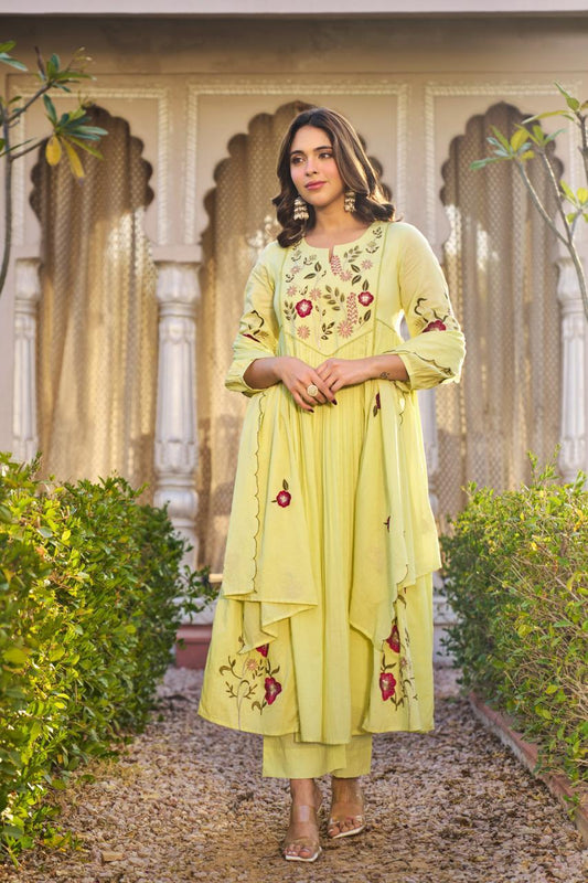 Lime Whisper Suit Set