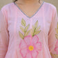 Floral painted  mul cotton suit