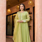 Mint Mirage Chanderi Suit Set