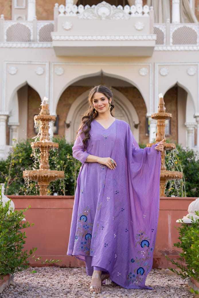 Lavender Bloom Suit Set