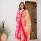 Cotton digital printed suit