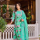 Sea green cross stitch 3pc suit