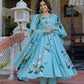 Brush painted  mul cotton suit