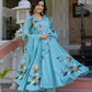 Brush painted  mul cotton suit
