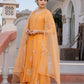 Pastel orange suit