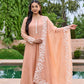 Coral Charm Chanderi Suit Set