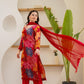 Chinnon straight cut Red Suit Set