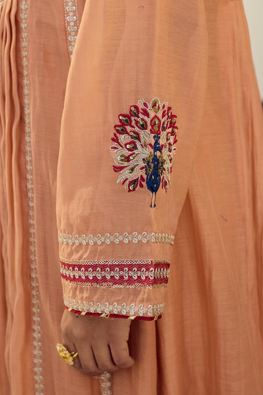 Rust Royale Embroidered Suit Set