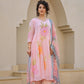 Floral painted  mul cotton suit