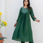 Mirror embroidery mulchanderi suit