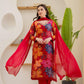 Chinnon straight cut Red Suit Set
