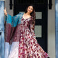 Shimmer Anarkali Long Dress BK721N