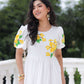 White Marigold Long Frock PC913N