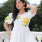 White Marigold Long Frock PC913N