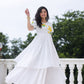 White Marigold Long Frock PC913N