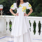 White Marigold Long Frock PC913N