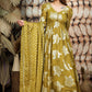 Olive Jeqcard Anarkali Dress BK610N