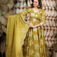 Olive Jeqcard Anarkali Dress BK610N