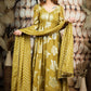 Olive Jeqcard Anarkali Dress BK610N