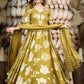 Olive Jeqcard Anarkali Dress BK610N