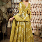 Olive Jeqcard Anarkali Dress BK610N