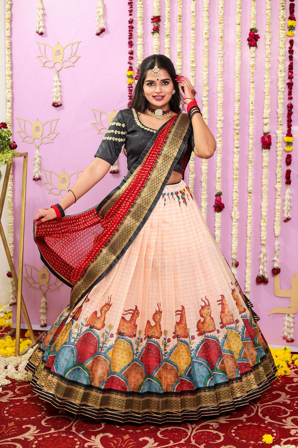 Krushna vallabh half saree Bk425n