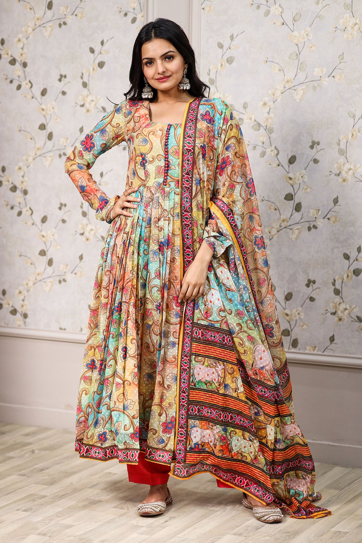 Sunheri chidiya dress Bk537n