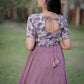 Lavender mirror long dress Bk466n